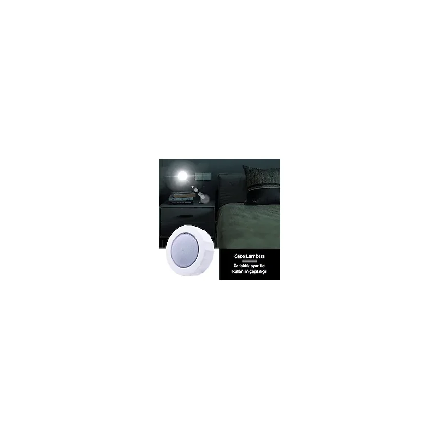 21151 3 Renk Mıknatıslı Dokunmatik Led Atmosfer Lamba