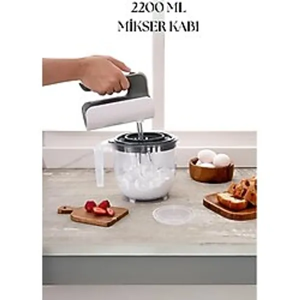 2200 Ml Mikser Kabı Füme & Ölçü Kabı & Saklama Kabı-DNY0025