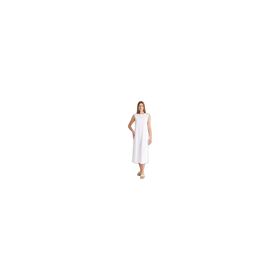 2304_Kolsuz Elbise Astarı Pamuk İçlik Jüpon, 00200 Beyaz, 40