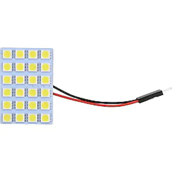 24 Ledli 5050 Smd Board Beyaz Araba Araç Dolap Bagaj İçi Tavan Lambası Mini Aydınlatma Paneli Gece Lambası Mobil Aydınlatma Basamak Torpido