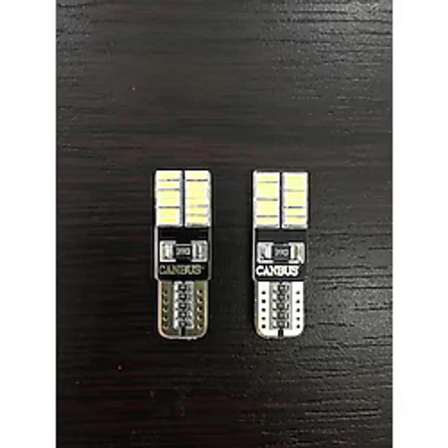 24 Ledli T10 Dipsiz Beyaz Park Ledi Ampulü 12V Cob Led SMD Canbus