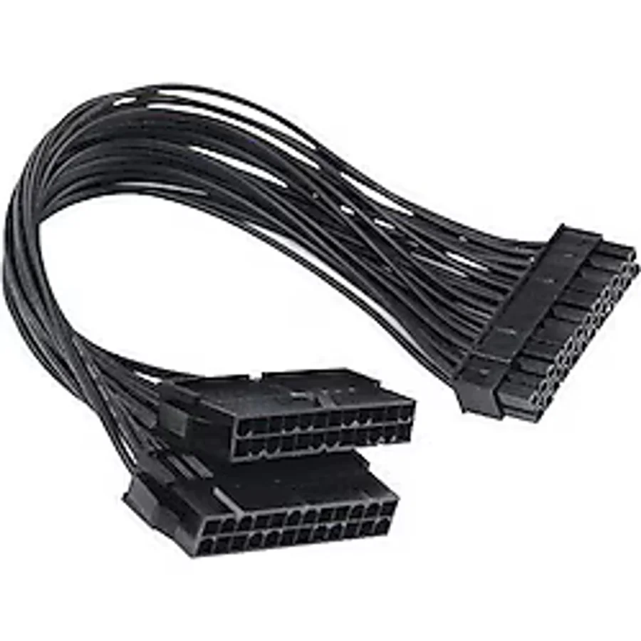 24 Pin Atx Dual Psu Çoklayıcı Adaptör Anakart Mining Kablosu