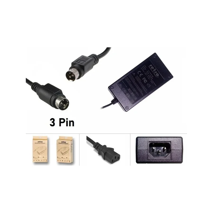 24V 2.5A 60W 3Pin DIN Yazar Kasa (Yazarkasa) Adaptör RETRO
