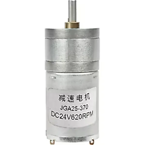 24V 620Rpm Jga25-370 Redüktörlü Dc Motor Metal Dişli Yüksek Tork Kuvvet 25Mm Robot Oyuncak