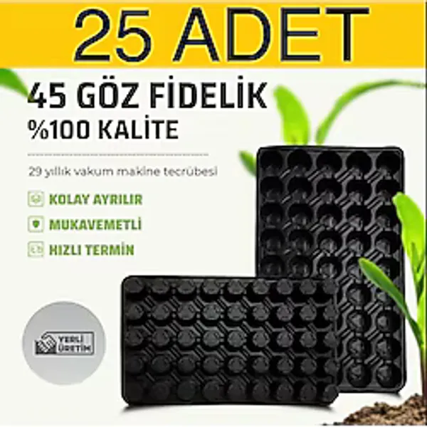 25 Adet 45 Göz Fide Viyol Fidelik Fide Altlığı Fide Viyolü tohum yetiştirme viyolleri