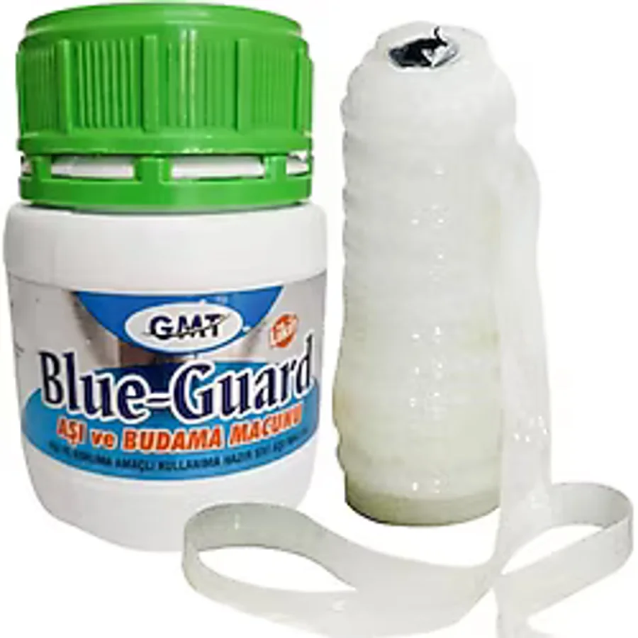 250 GR BLUE GUARD AŞI MACUNU VE AŞI BANDI 2Lİ PAKET HER AŞI TİPİNE UYUMLU SIVI AŞI MACUNU 50 METRE SİLİKONLU AŞI BANDI