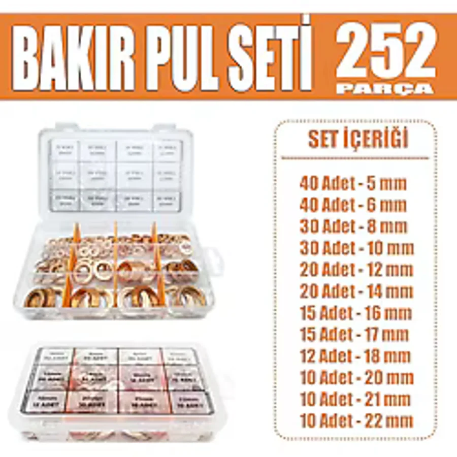 252 Parça Bakır Pul Seti