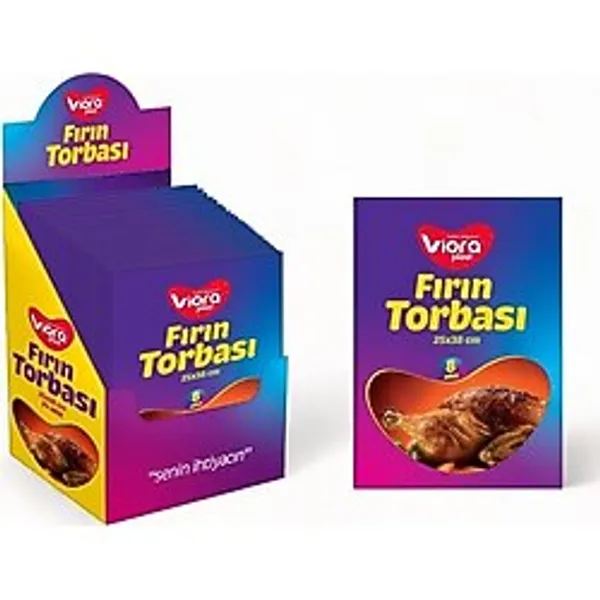 25CMx38CM Büyük Boy, Lüks Fırın Poşeti 8 Adet - Büyük Boy 25CMx38CM, Mutfakta Şıklık ve Pratiklik