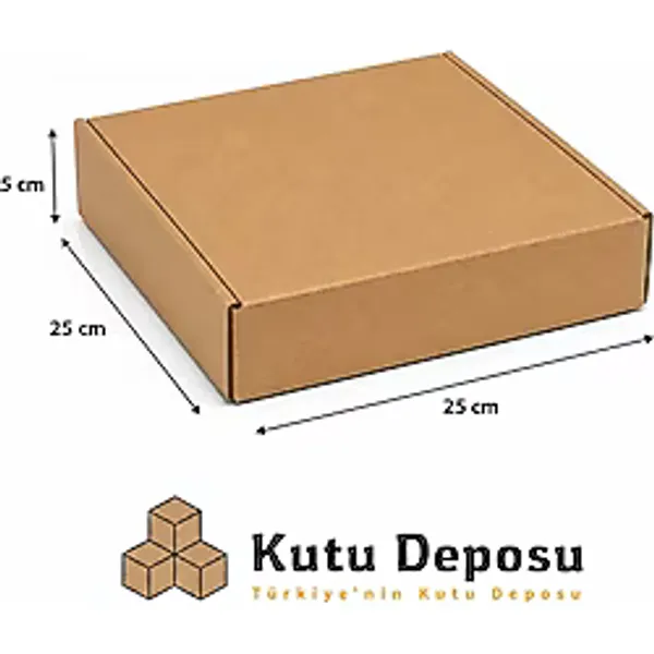 25X25X5 Cm E-Ticaret Ve Kargo Kutusu (100 Adet)