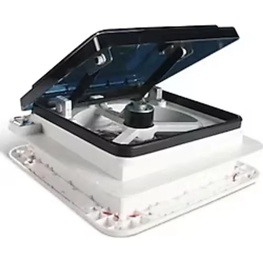 28 x 28 cm Fanlı Tavan Havalandırması Heki - LED Aydınlatmalı Yatek Karavan Tekne
