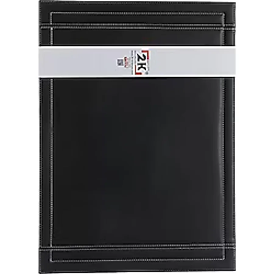 2K 4712 Sümen Takımı Suni Deri Tek Parça Kapaklı Pad Sümen 55x40 cm, Siyah