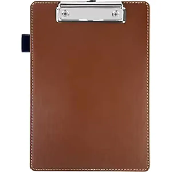 2K Sekreterlik,A5 Küçük Boy,Kapaksız,A5 Clipboard Vegan Suni Deri,17,5x24,5 cm.,Taba