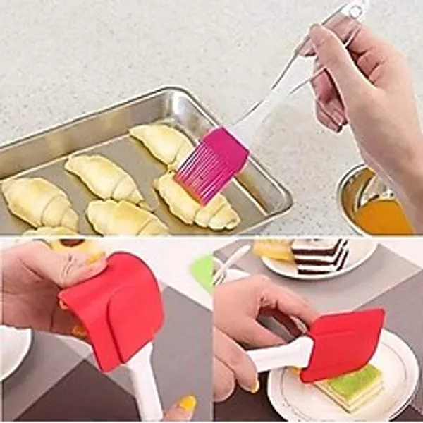 2li Pasta - Börek - Poğaça Yağ Fırçası ve Spatula Seti