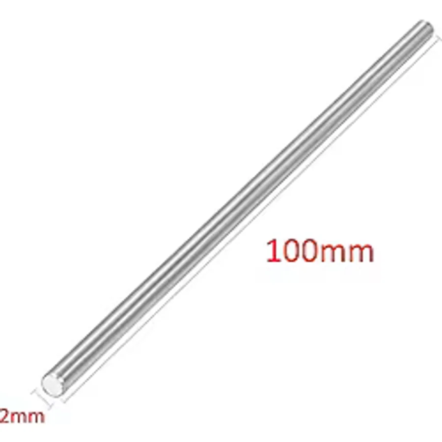 2mm x 100mm Metal Mil Çelik Çubuk Aks Oyuncak RC Araba Robot