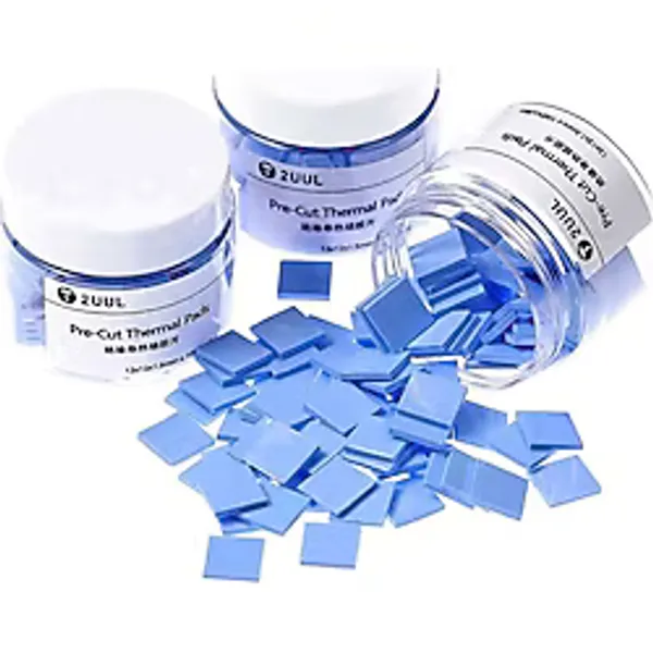 2uul 12X12X1.5MM Termal Ped GPU CPU Soğutucu Silikon Ped 1 Adet Yüksek Performans İçin