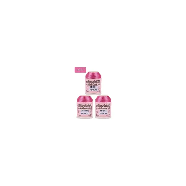 3 Adet Altınbaşak Oya ve Dantel İpi 20 gr - Royaleks - No: 019