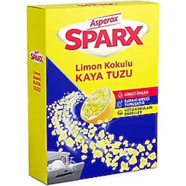 3 ADET Asperox Sparx Bulaşık Makinesi Tuzu 1,5 Kg
