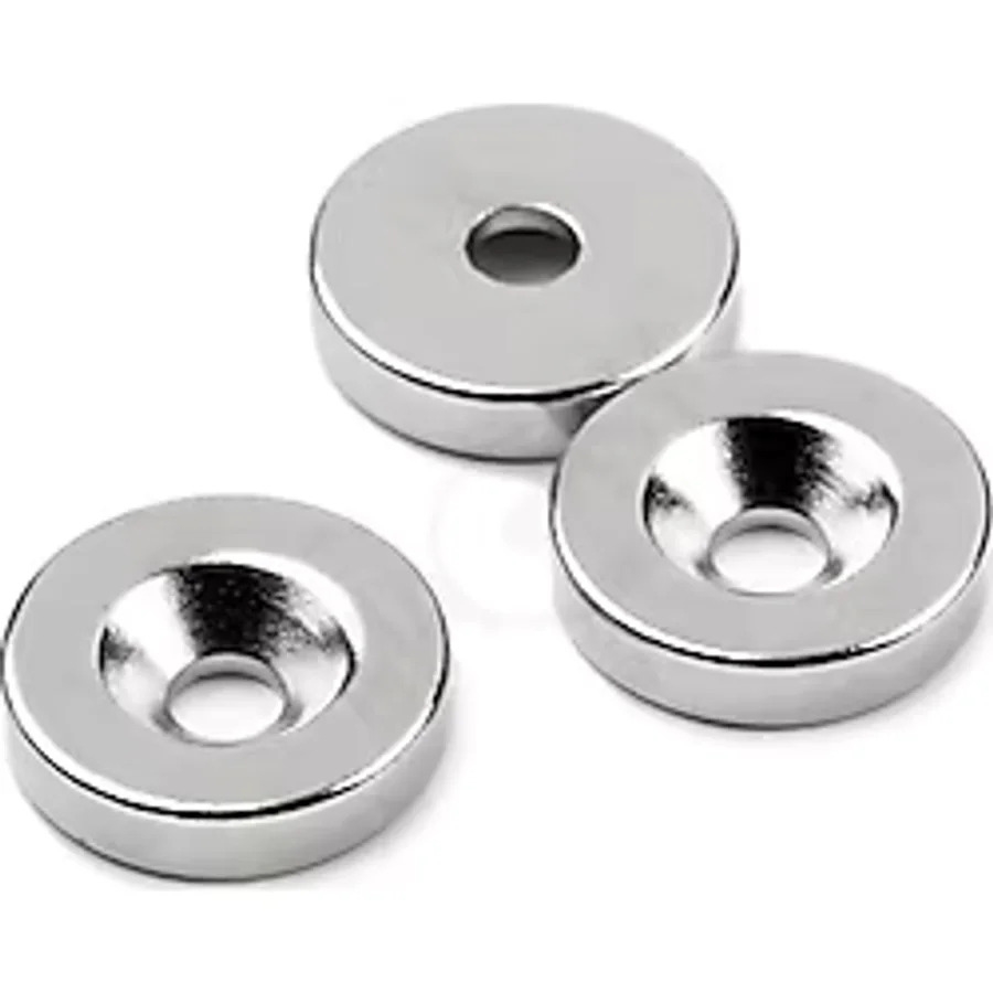 3 Adet D15M X 10/5,5Mm X 3Mm Havşa Delikli Güçlü Neodyum Miknatis