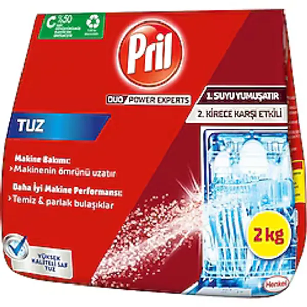 3 ADET Pril Bulaşık Makinesi Tuzu 2 kg