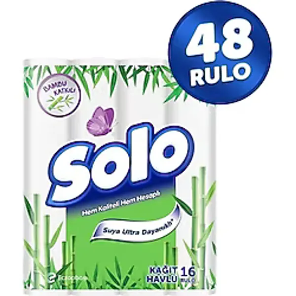 3 Adet Solo Kağıt Havlu 16 Lı Bambu
