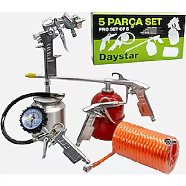 3 Adet Teknik Alet Havalı El Aleti Set 5 Parça Daystar