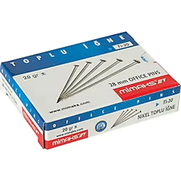 3 Adet Toplu İğne Ti20 Süper Nikel 3x20gr
