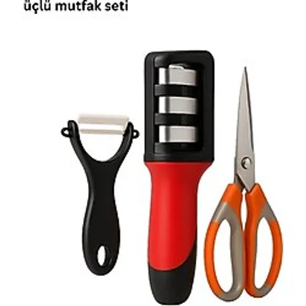 3 Lü Mutfak Makası Seti Çok Renkli