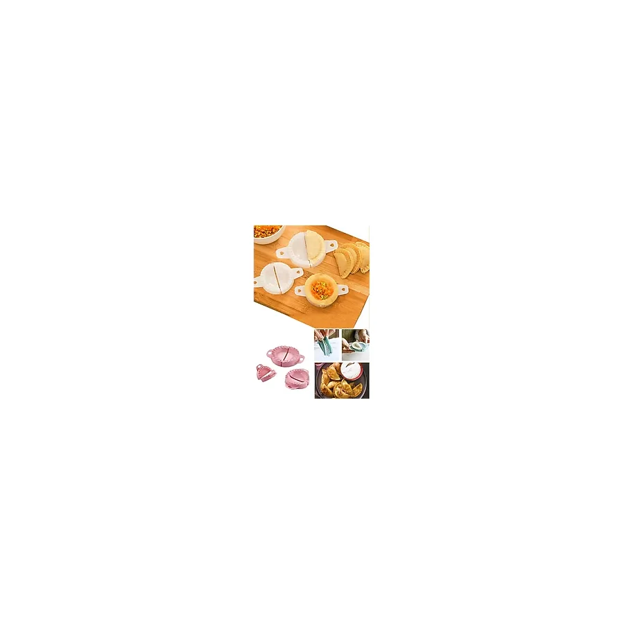 3'lü Ravioli Kalıbı Çiğ Börek,mantı,poğaça,hamur Kalıbı Seti