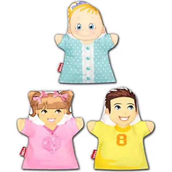3 Parça Tox Kardeşler El Kukla Set , Eğitici Oyuncak