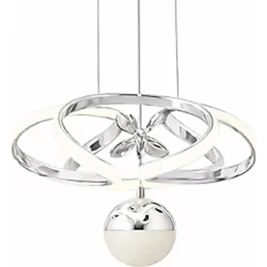 3 Renkli LED Avize - Uzaktan Kumandalı, Dimmer Özellikli, Işık Şiddeti Ayarlanabilir, Gold Kaplama Modern Sarkıt Tasarım, Salon, Mutfak ve Oturma Odası İçin Şık Aydınlatma