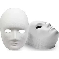 30 Adet Karton Boyanabilir Maske