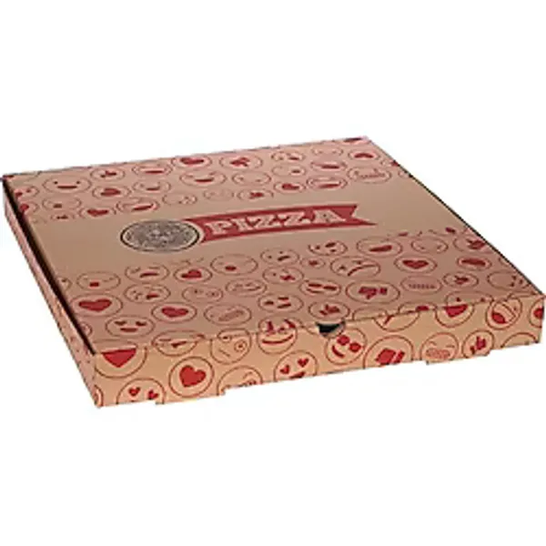 30 cm Emoji Baskılı Pizza Kutusu (30X30X4) - 100 Adet