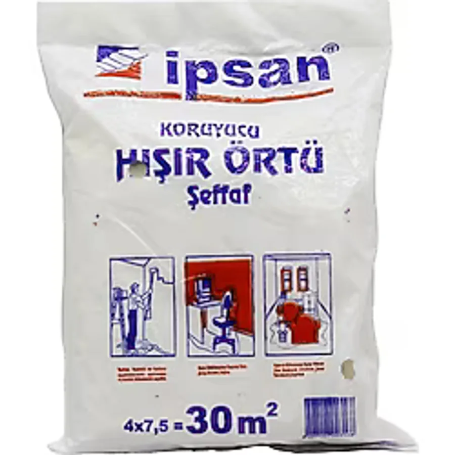 30-M2 = 4X7.5MT HIŞIR ŞEFFAF KORUYUCU ÖRTÜ-Findit