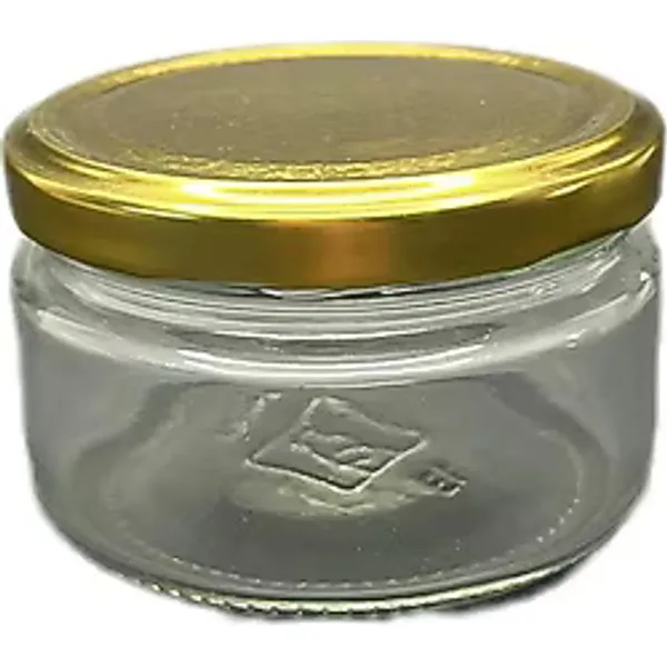 300 Cc Şeffaf Cam Magnolia Kavanozu Gold Kapaklı, 12 Adet, Cam Kavanoz, Magnolia Kavanozu, Konserve Kavanozu, Reçel Kavanozu, Bal Kavanozu, Saklama Kavanozu