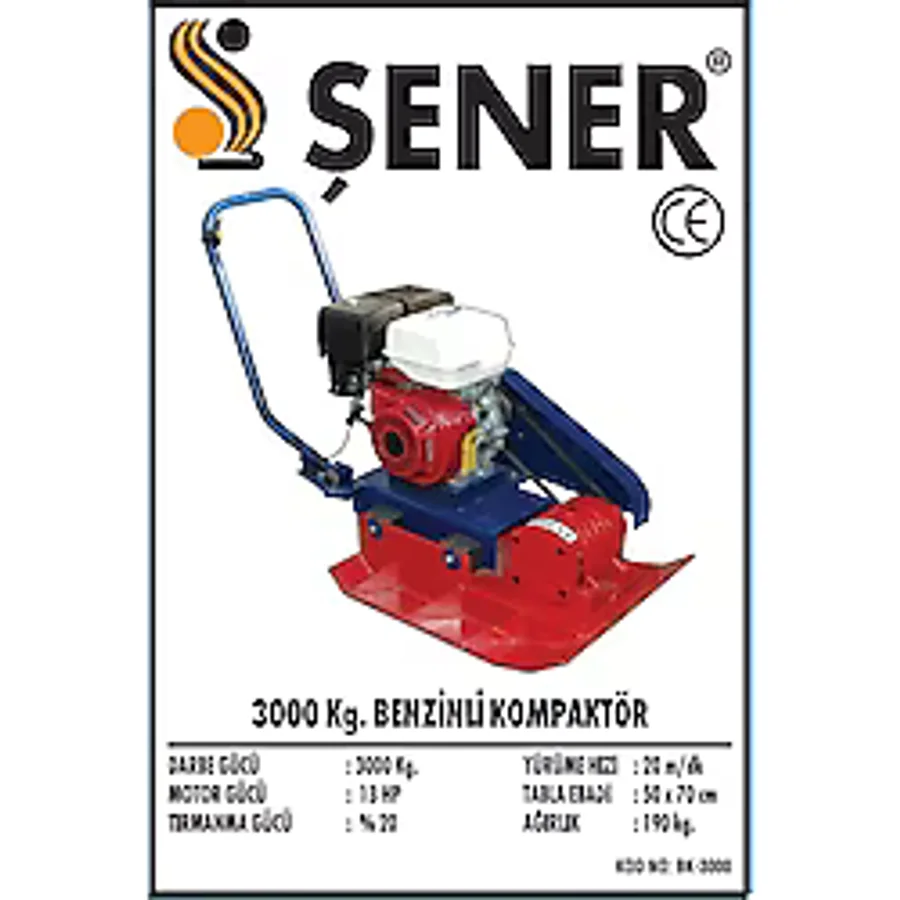 3000 KG. HONDA MOTORLU BENZİNLİ KOMPAKTÖR