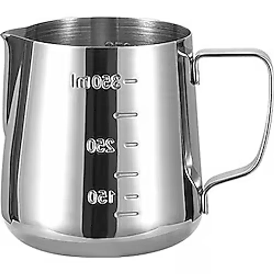 304 Çelik 350 ml Kahve Süt Köpürtme Potu Sütlük Pitcher cin502