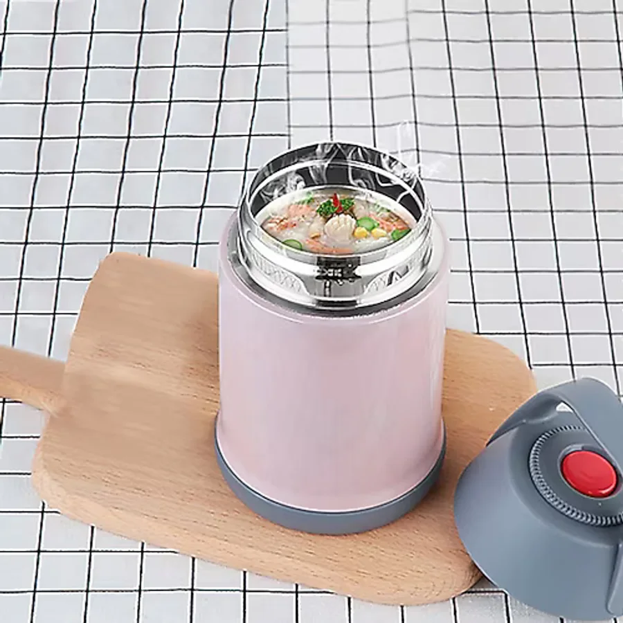 304 Çelik Bebek Mama Saklama Termosu Mug cin297 450 ml