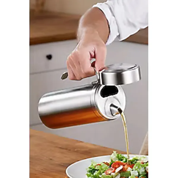 304 Çelik Silver 1000 ml Yağdanlık Sosluk ve Sirkelik cin996by
