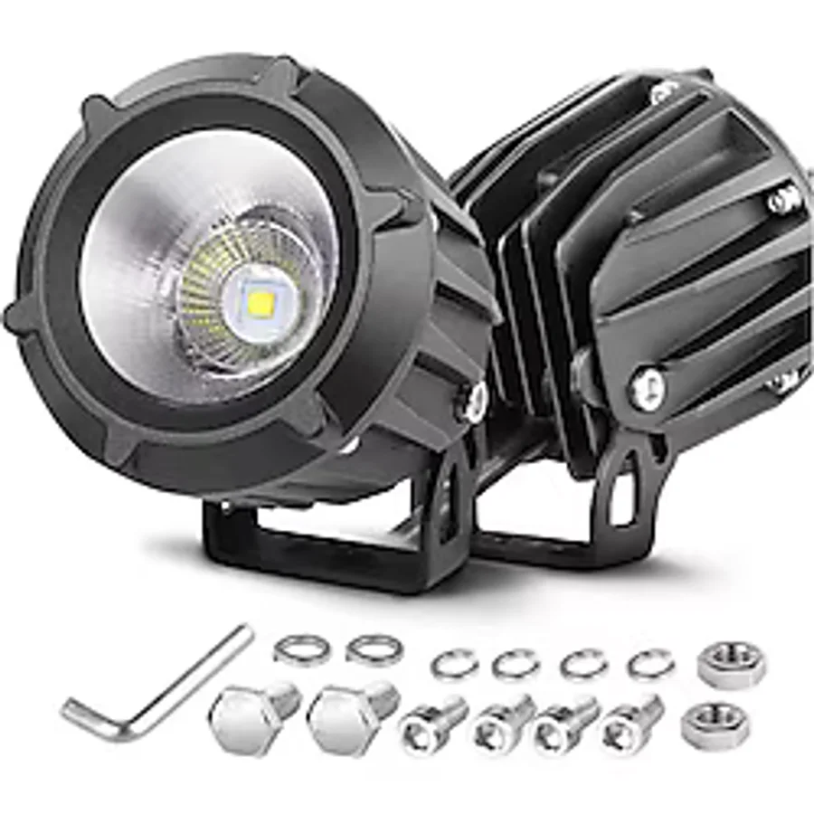 30w Yuvarlak Tek Ledli Sis Farı Off Road Çalışma Tekne Lambası
