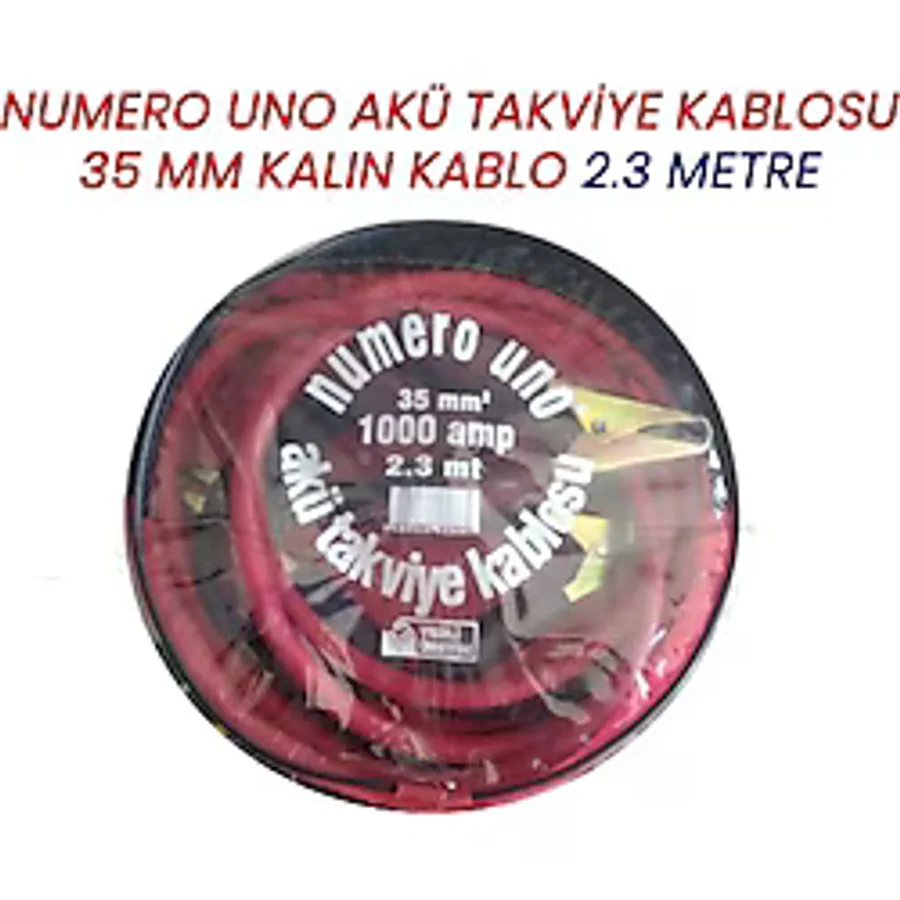 35 MM Kalın Kablo Çantalı 1000 Amper Akü Takviye Kablosu