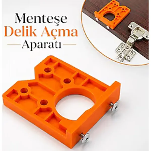 35Mm Menteşe Delik Açma Aparatı Gizli Menteşe Şablonu Ahşap Dolap Kapak Mobilya Delme Konumlandırıcı