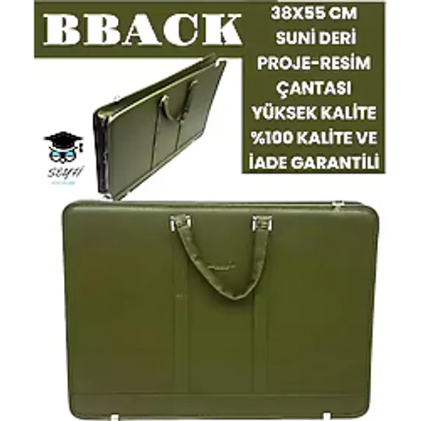 38X55 CM SUNİ DERİ PROJE-RESİM ÇANTASI YÜKSEK KALİTE %100 KALİTE VE İADE GARANTİLİ