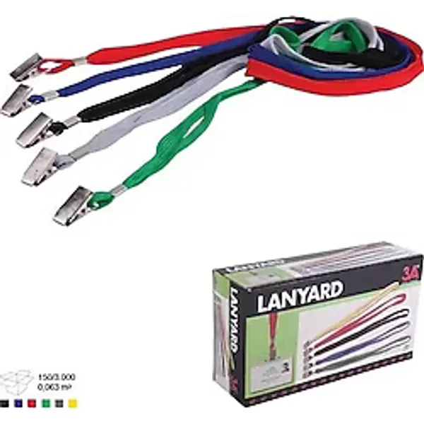 3A Yaka Kartı İpi Lacivert 150 Li (1 Paket 150 Adet)
