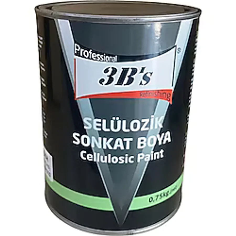 3B's Selülozik Boya Mat Siyah 0,750KG Net