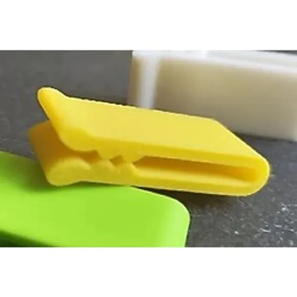 3D Baskı Çok Amaçlı Poşet Ağzı Kapatma Klipsi 20'Li Set Gıda Poşeti Ve Kablo Sıkıştırıcı Klips - Sarı