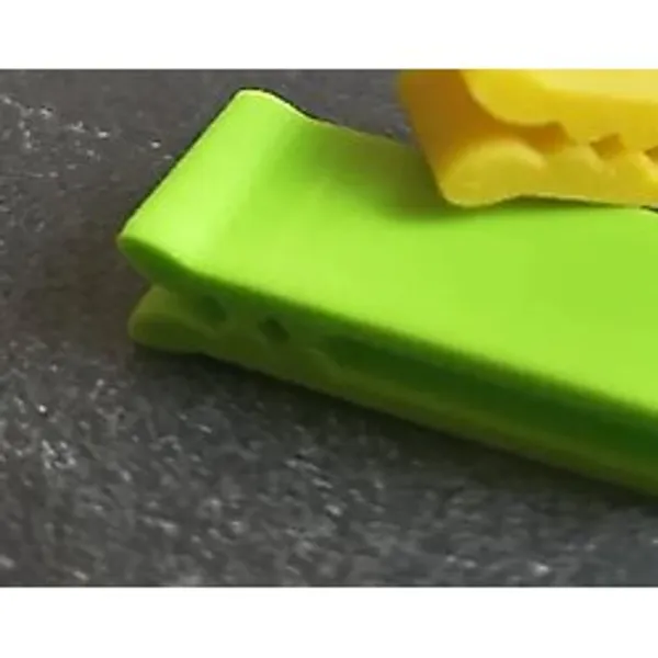 3D Baskı Çok Amaçlı Poşet Ağzı Kapatma Klipsi 20'Li Set Gıda Poşeti Ve Kablo Sıkıştırıcı Klips - Yeşil