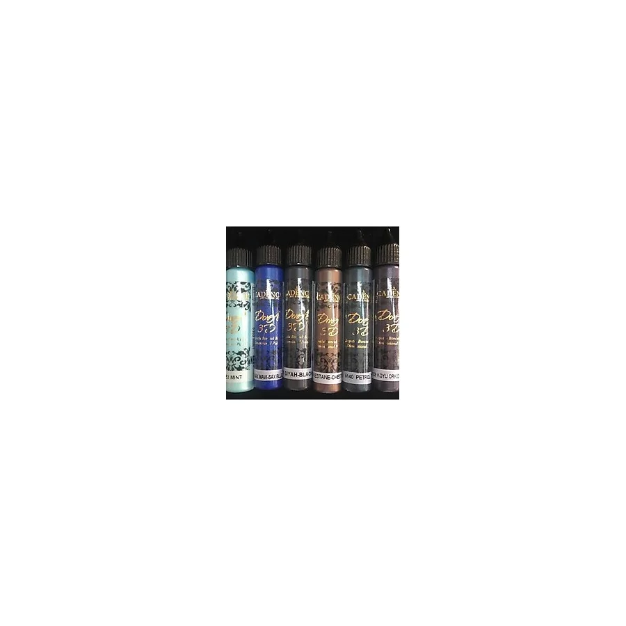 3d Boncuk Boya 6 Lı Set 4 / Boyutlu Boya 25 Ml X 6 Adet