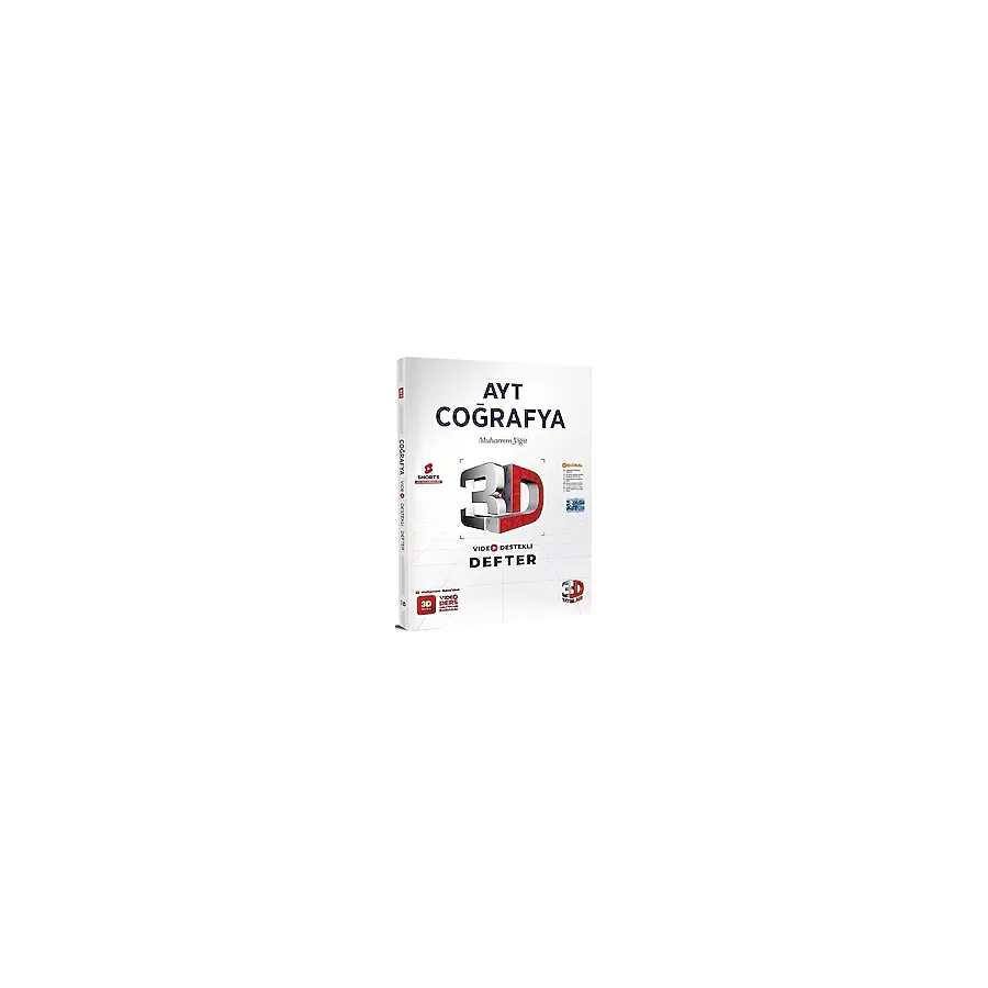 3D Yayınları AYT Coğrafya Video Destekli Defter
