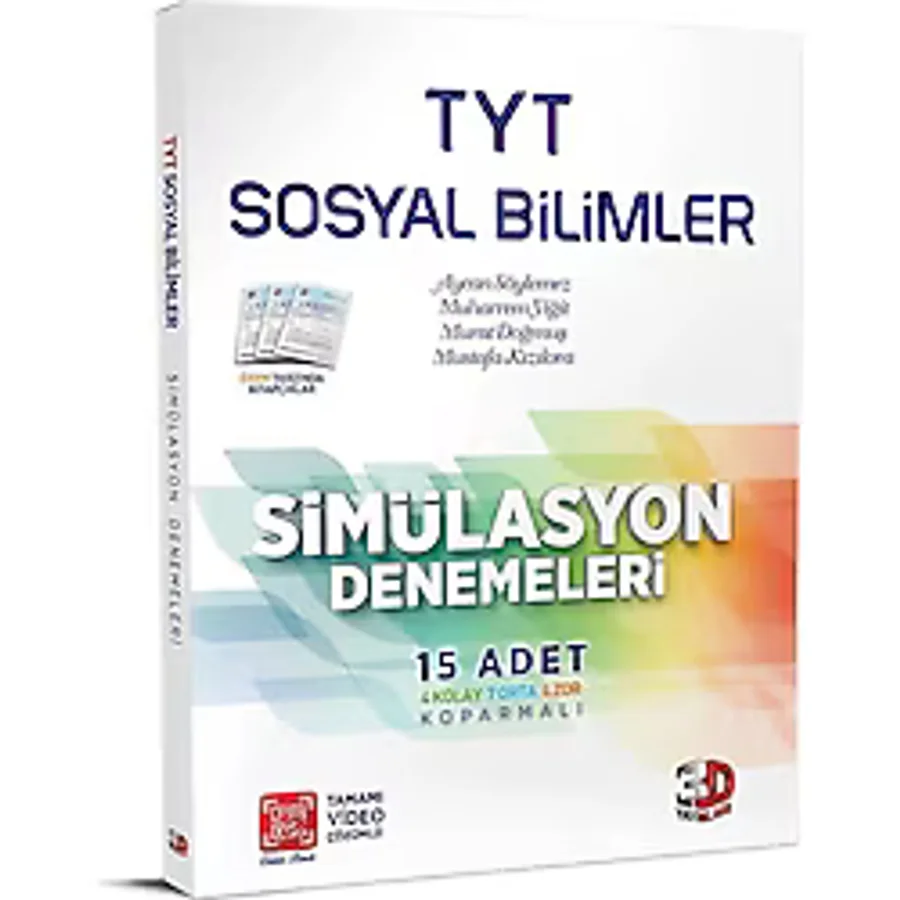 3D Yayınları TYT Sosyal Bilimler Simülasyon Denemeleri
