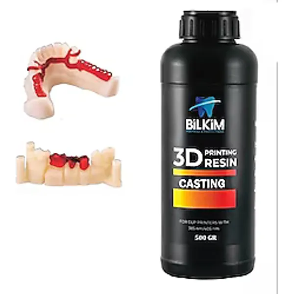 3D Yazıcı için Dişçilik Döküm Reçine - 500 ml - Kırmızı